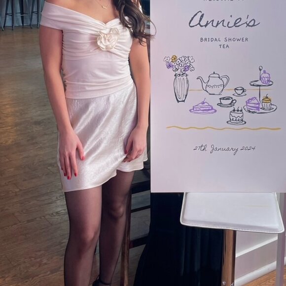 Reformation Emerald Knit Top with Rosette - Picture 7 of 7